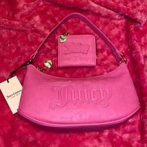 Juicy Couture Upgrade U Shoulder Bag & Wallet in Juicy Pink